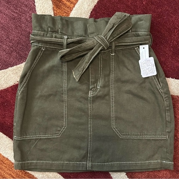 Paperbag Waist Skirt Free People Size 4 NWT - Picture 2 of 5